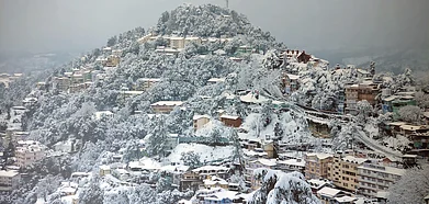 Himalayan towns have winter landscapes straight out of a postcard