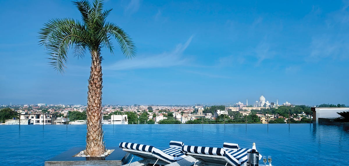 The infinity pool at the premises 