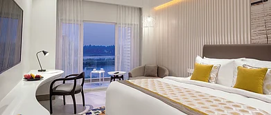 Lagoon-facing suite at THE Park Baga River