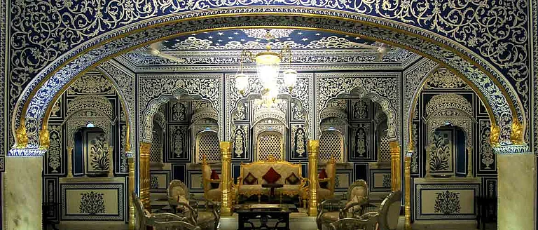 Shekhawati Frescoes and Hand Painted, Badal Mahal of Shahpura Haveli, Shahpura - null