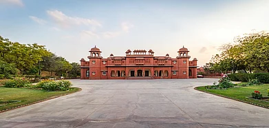 The magnificent facade of Brij Gaj Kesri