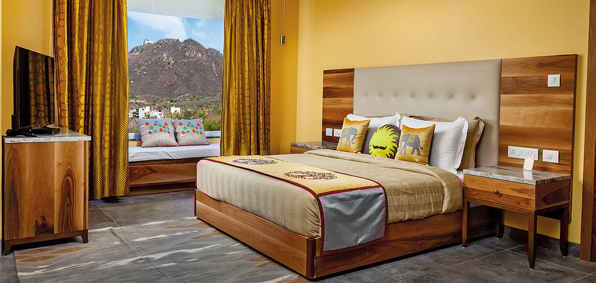 A room at the jSTa Sajjangarh Resort & Spa