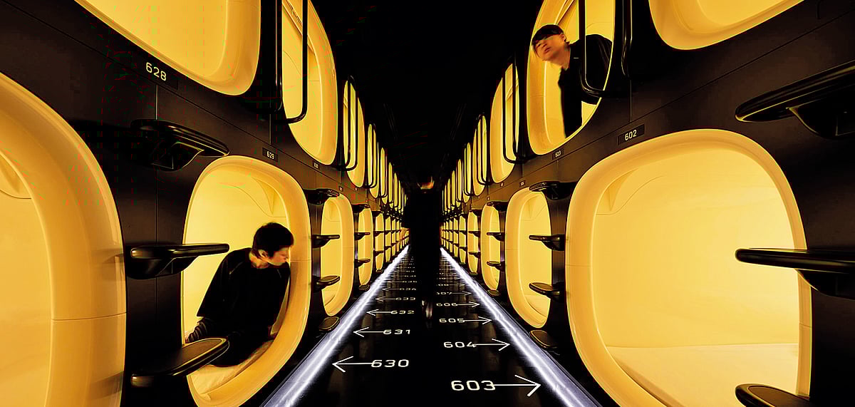 Nine Hours is a hotel with comfortable sleeping pods