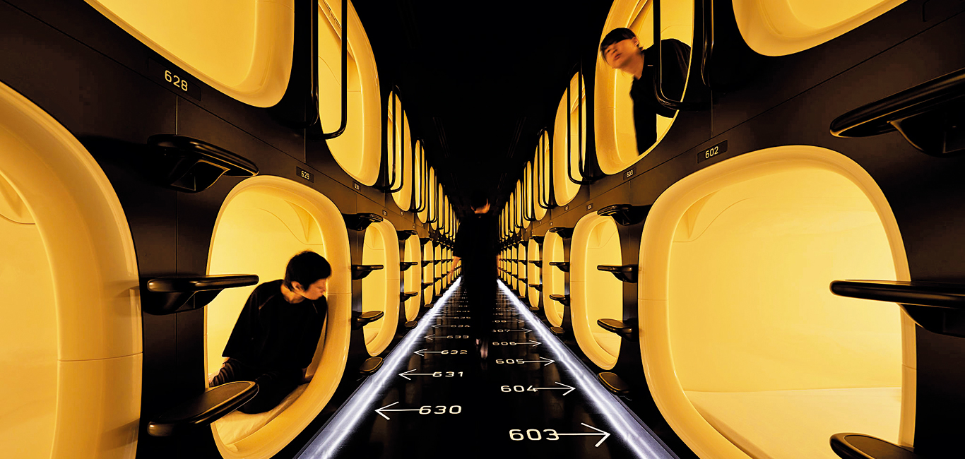 Nine Hours is a hotel with comfortable sleeping pods