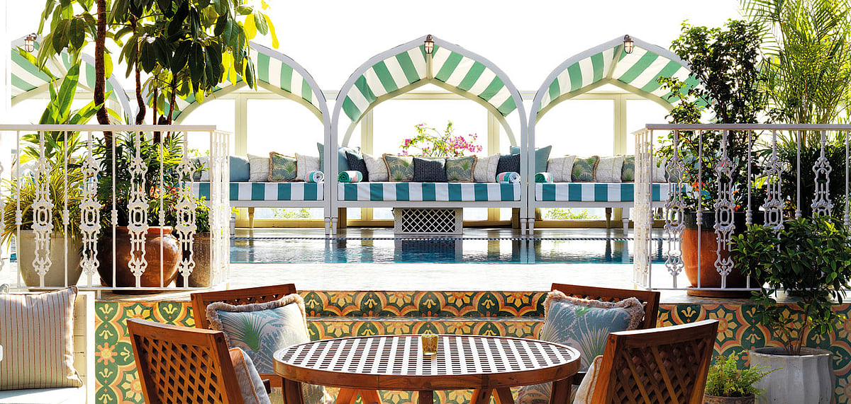 The rooftop at the Soho House in Mumbai