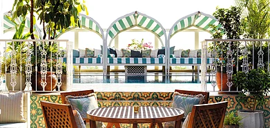 The rooftop at the Soho House in Mumbai