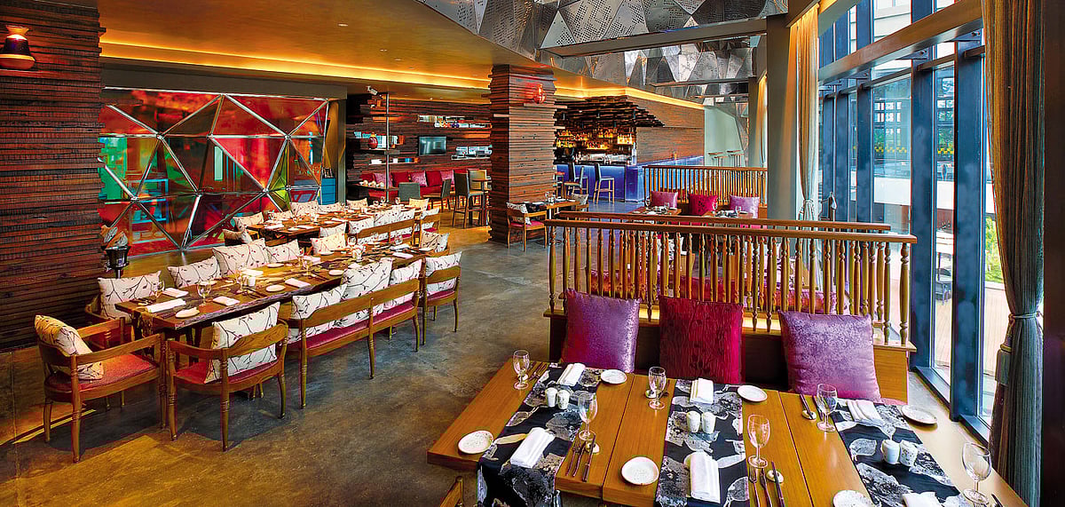 Interior view of the studio, the Pan Asian restaurant 