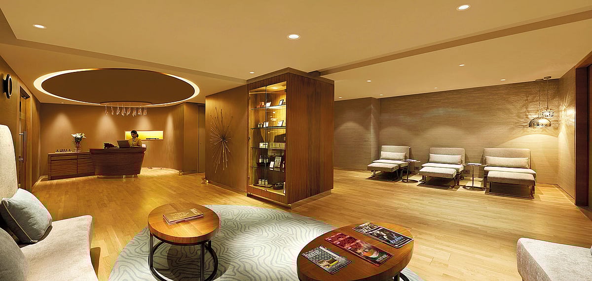 The lobby of the Woo Wellness Spa & Salon