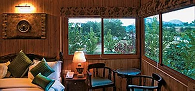 The view from a treehouse