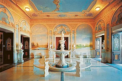 The interiors of the Faluknama Palace