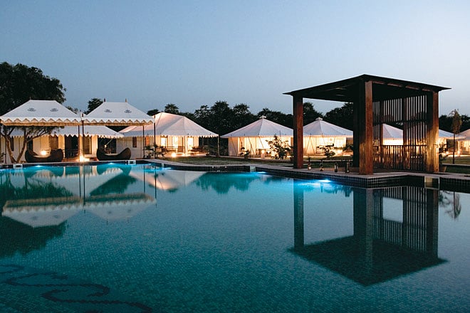 A luxurious eco-friendly resort near Pushkar