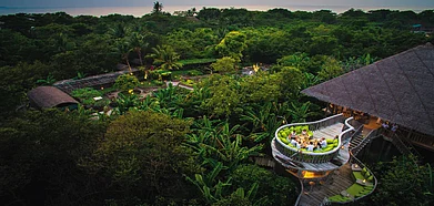 The scenic setting of Fresh in the Garden