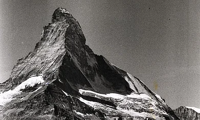 The ascent of the Matterhorn, 1865