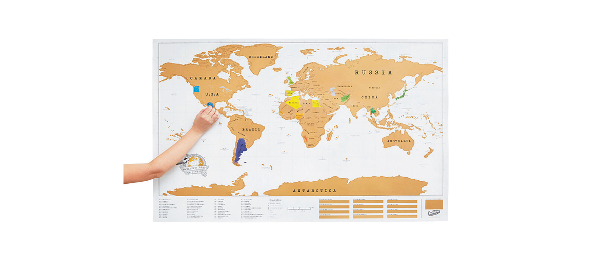 Travel Gear Scratch Maps