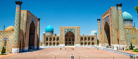 Registan, the heart of the ancient city of Samarkand in Uzbekistan