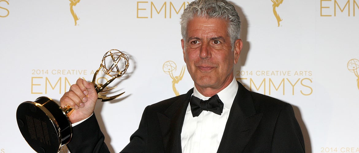 Winning an award at the 2014 Creative Emmy Awards