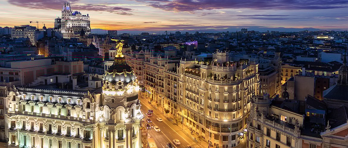A glimpse of the city of Madrid and its architecture