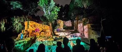 One of the many displays at the festival