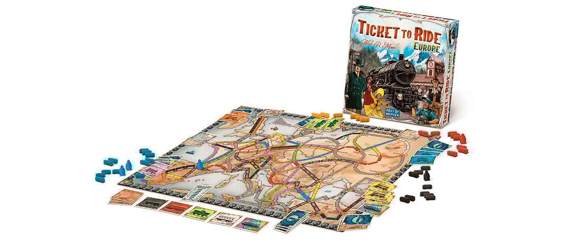 Ticket-to-Ride, a railway-themed board game