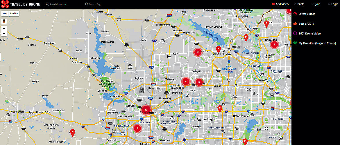 Travel by Drone gives a birds-eye view of the world