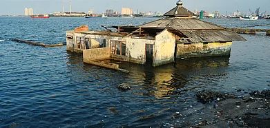 A sinking mosque in Jakarta