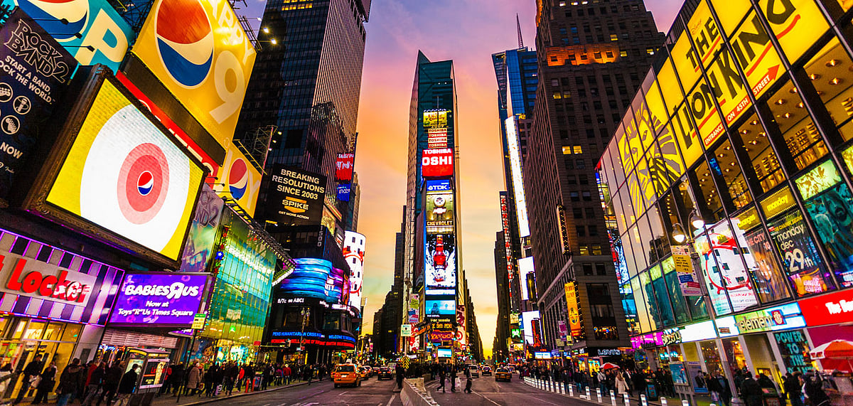 A View of the Original New York Times Square