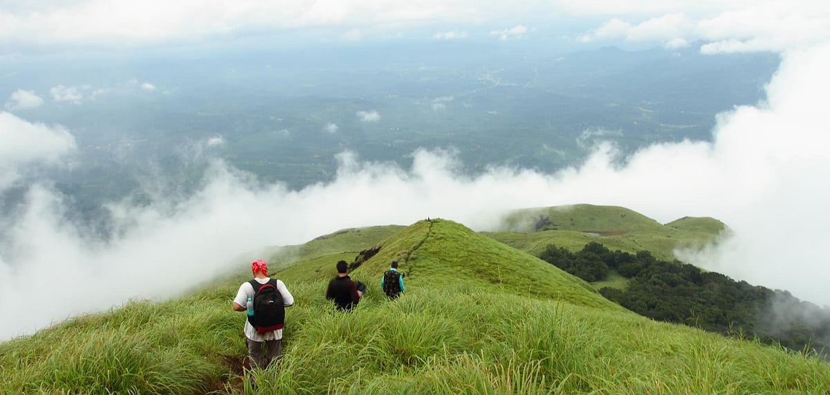 Chembra peak is one of the highest points in the Western Ghats