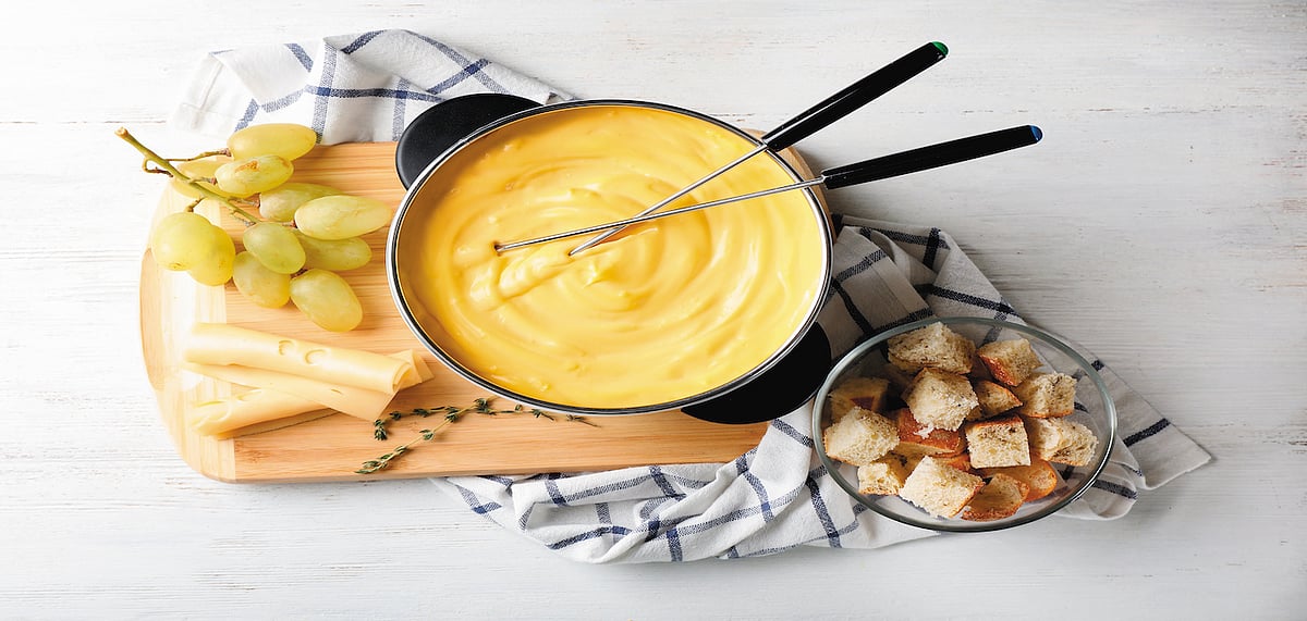 The classic cheese fondue 