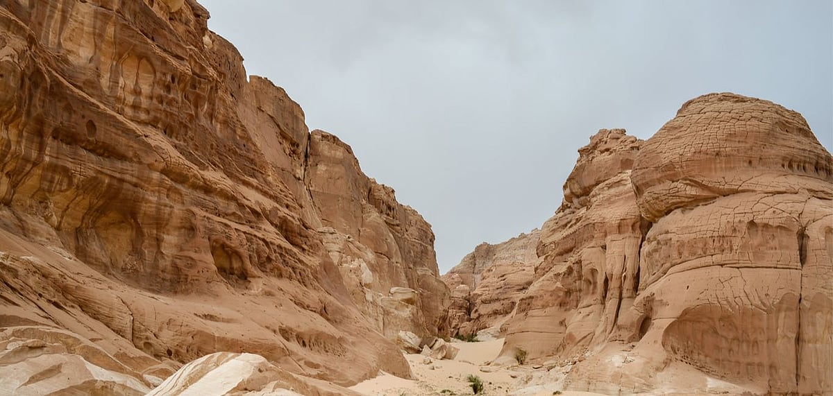 Sandstone rocks in South Sinai desert