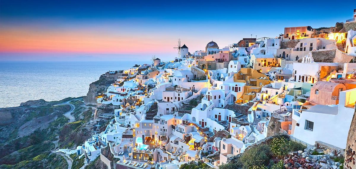 Oia village in Santorini, Greece