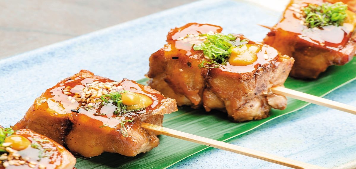 The signature pork belly at Guppy