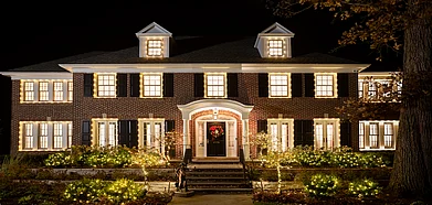 The facade of the McCallister house in Chicago
