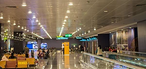 Departure gate at Kempegowda International airport, Bengaluru