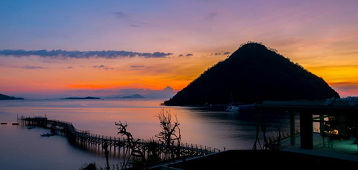 Sunset from the Ayana Komodo Resort