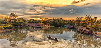A sunset in Kerala