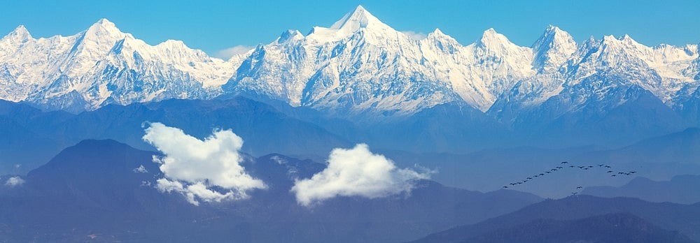 The Shivalik range of the Himalayas, in Uttarakhand. Credit www.shutterstock.com / Roop_Dey
