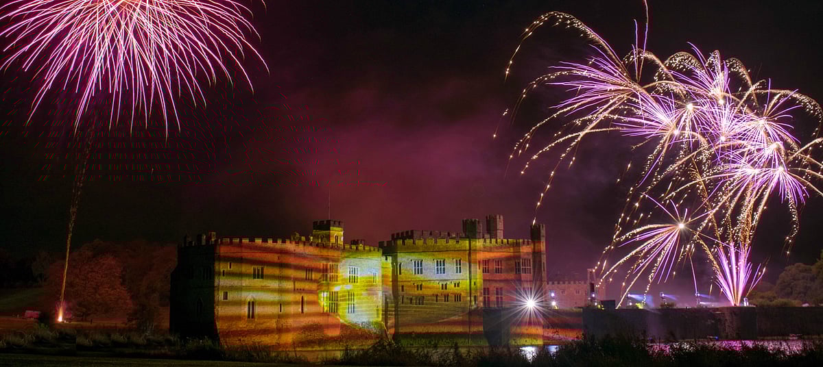 Fireworks at the majestic Leeds Castle
