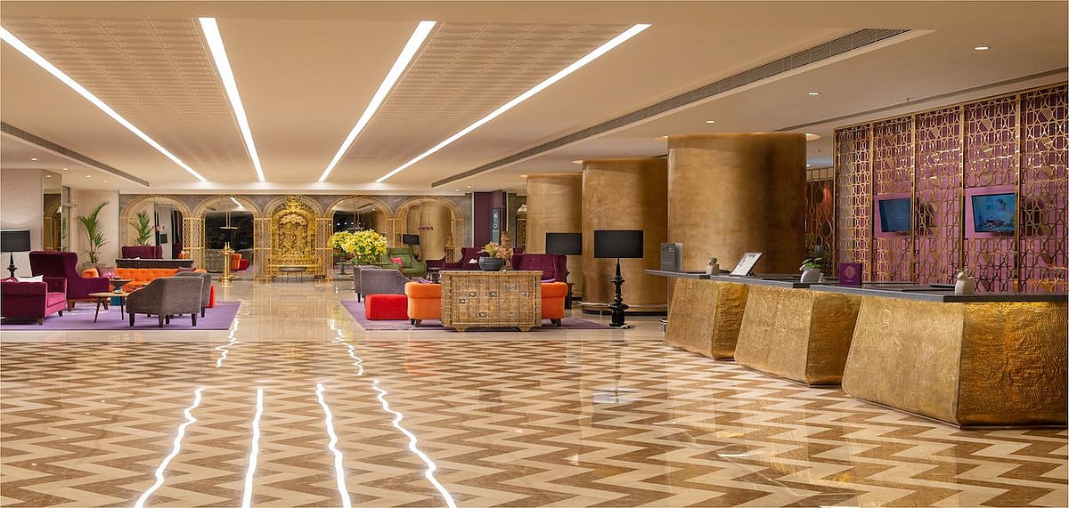 The lobby at the new Grand Mercure 