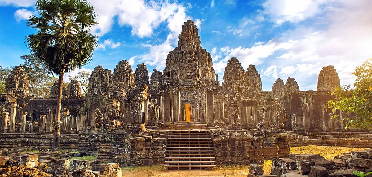 The Bayon temple in Cambodia