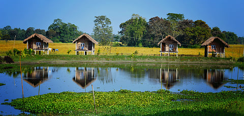 Majuli Island on the mighty Brahmaputra river
