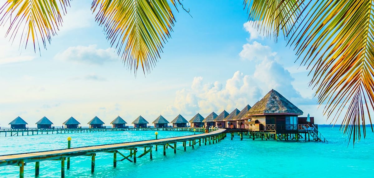 The pristine landscape of Maldives 