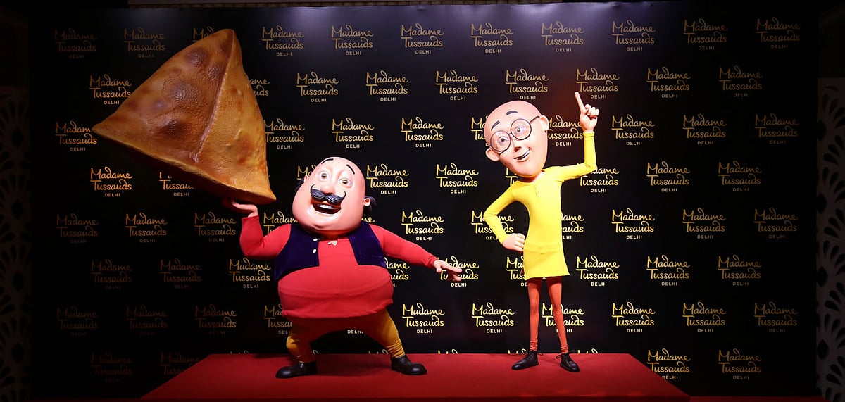 Motu Patlu wax figure at Madame Tussauds, Delhi