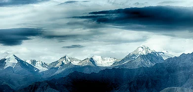 Siachen Glacier in the Karakoram range