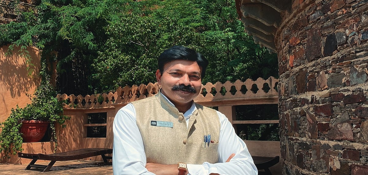 The man himself, Neemrana Fort Palaces Vivek Shukla