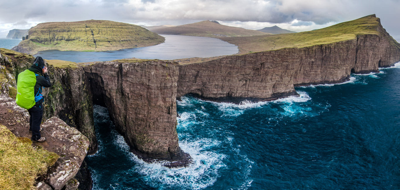 Panaromic view of the Faroe Islands