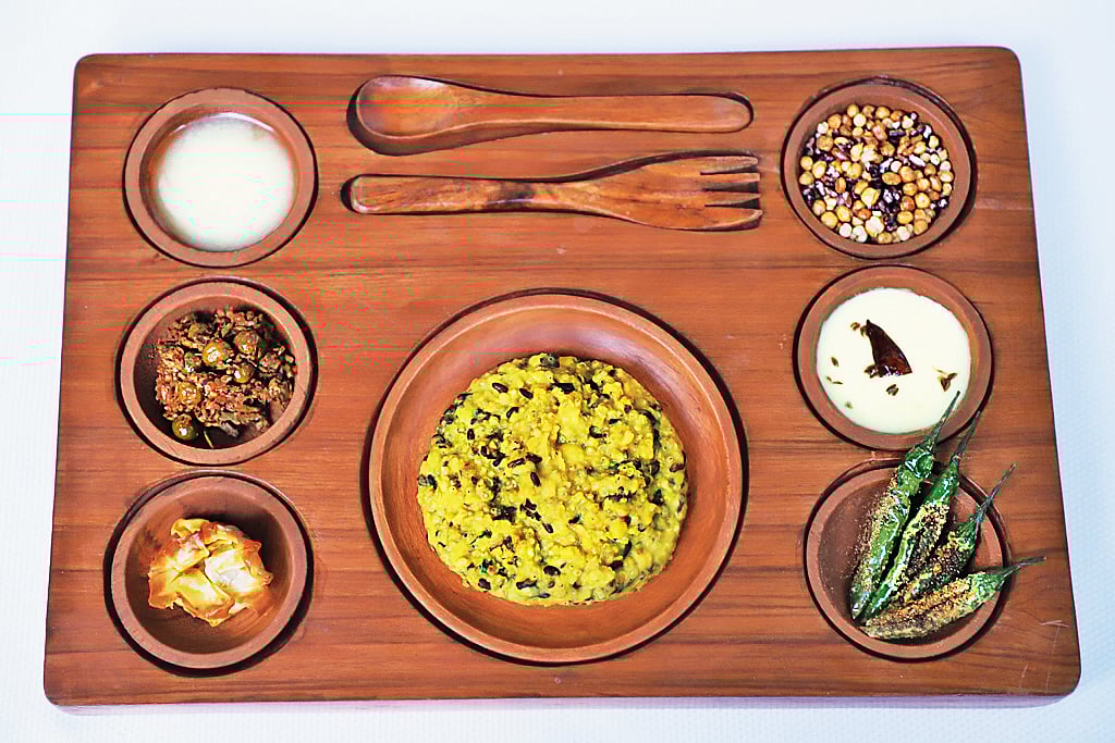 One of Chef Aruns favourite dishes, Panchdhan Khichda