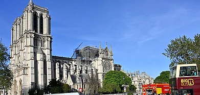 The Notre Dame Cathedral post the fire