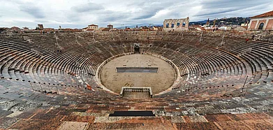 Inside Veronas amphitheatre