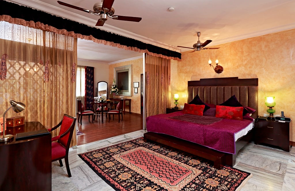 Take in a Jodhana experience at the royal suite in the Ranbanka Palace