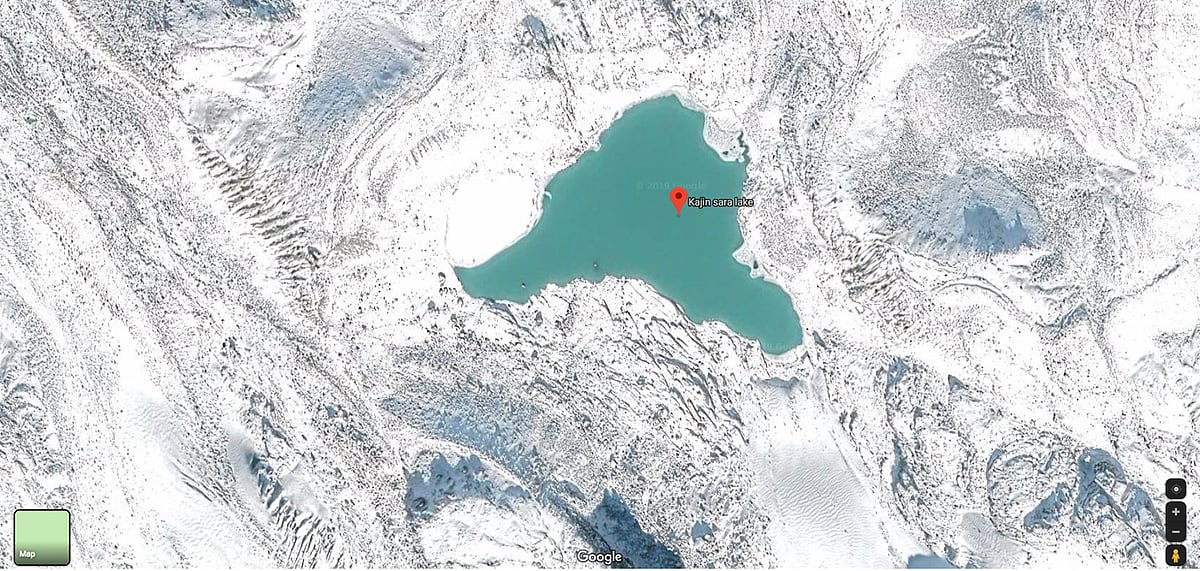 Kajin Sara Lake on Google Map